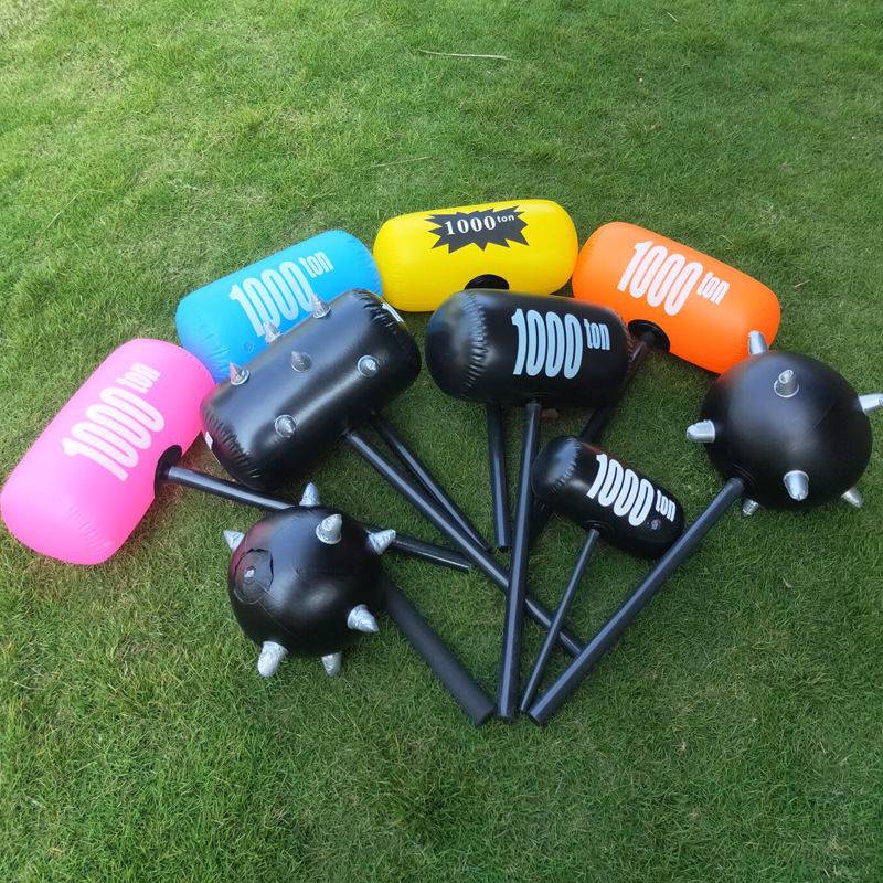 Large inflatable hammer black thousand -ton hammer children knocking toys, thousand -ton hammer balloon activity funny wedding punishment