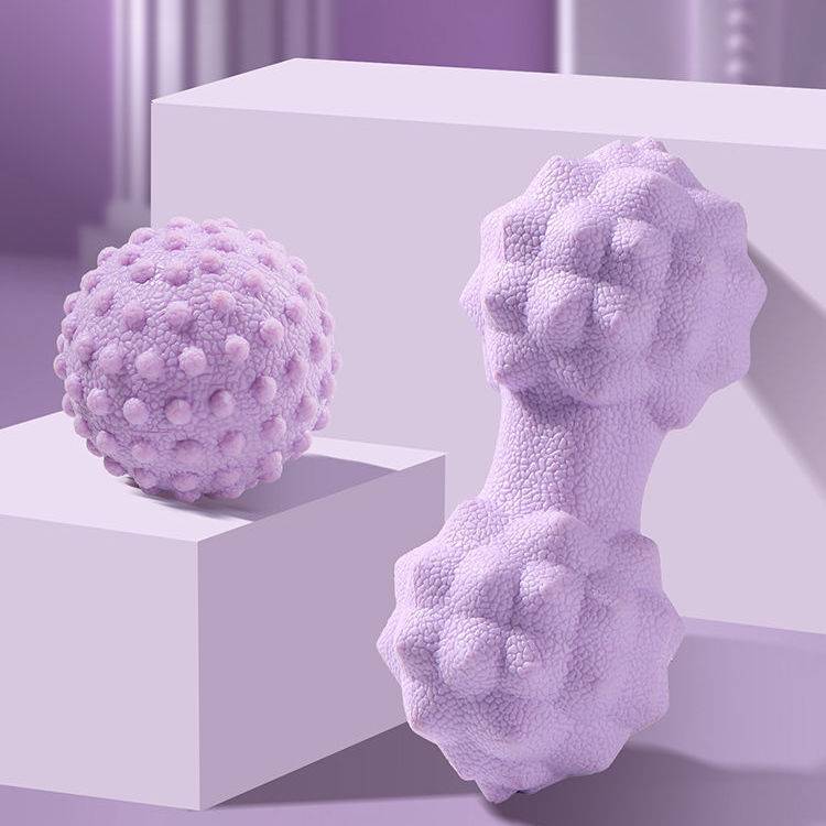 Set [Fascia Ball+Diamond Peanut Ball] Purple