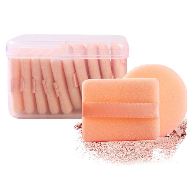 Dry powder fluttering double -sided velvet powder puff makeup powder puff dedicated honey powder loose powder pap square round thin small trumpet