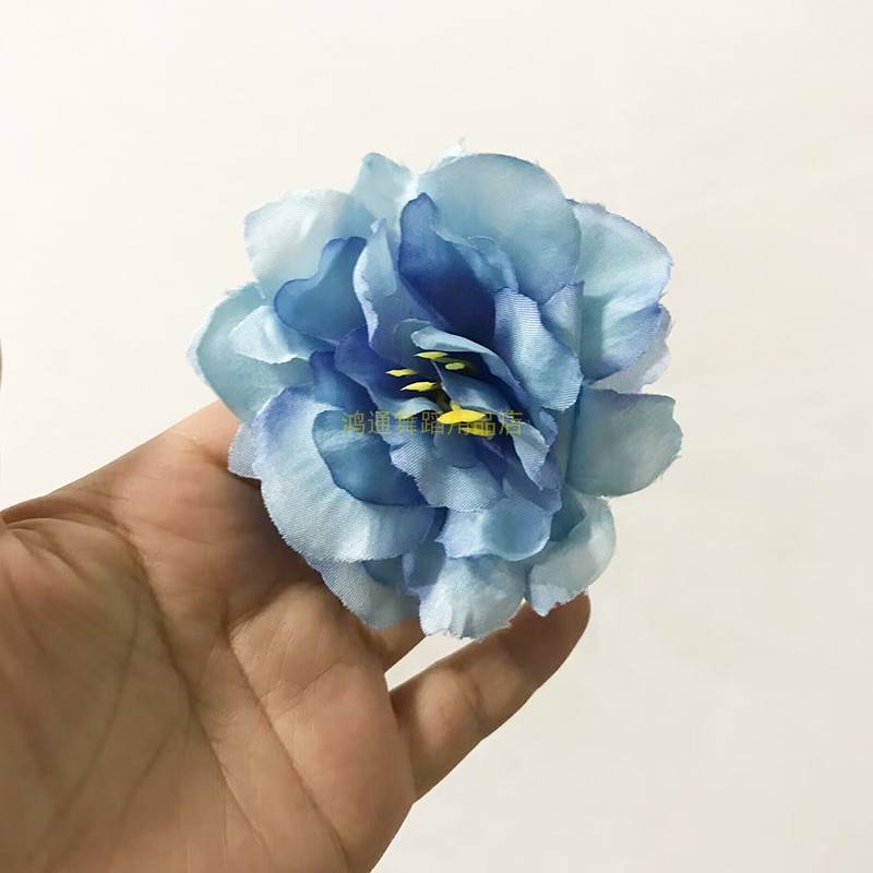 1 band of light blue ring flowers-6cm