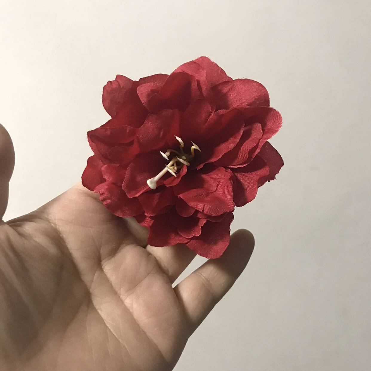 1 B-type red ring flower-6cm