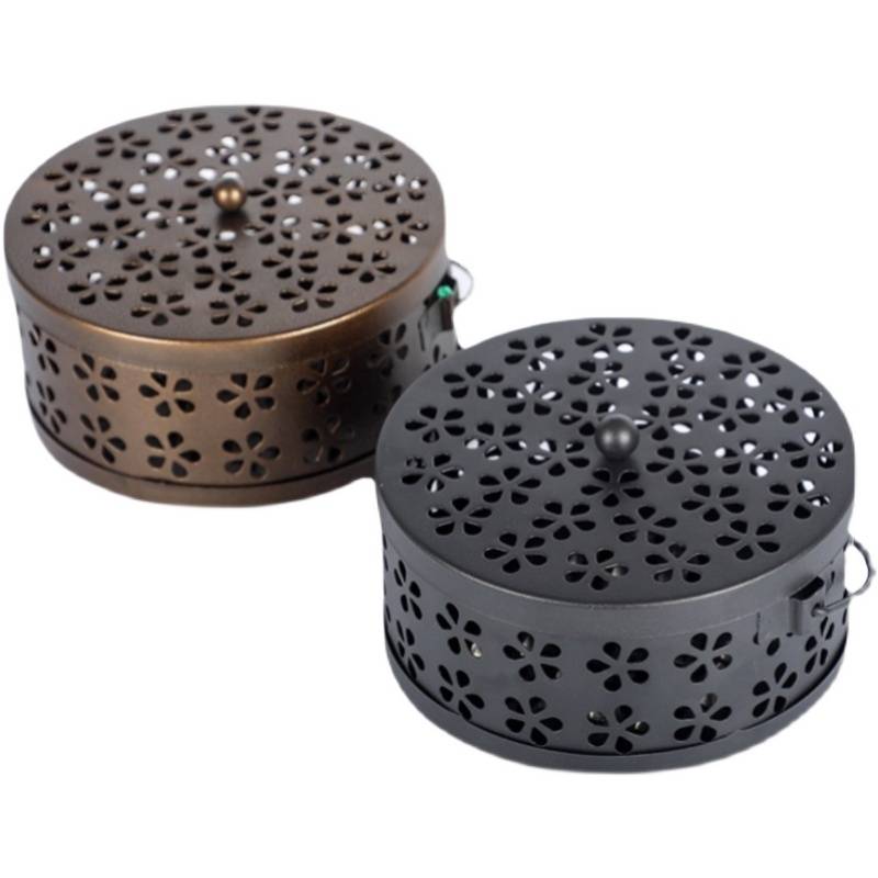 Creative mosquito fragrance plate mosquito coils, mosquito coil box fire -resistant home with indoor outdoor safety mosquito coils Japanese -style plate
