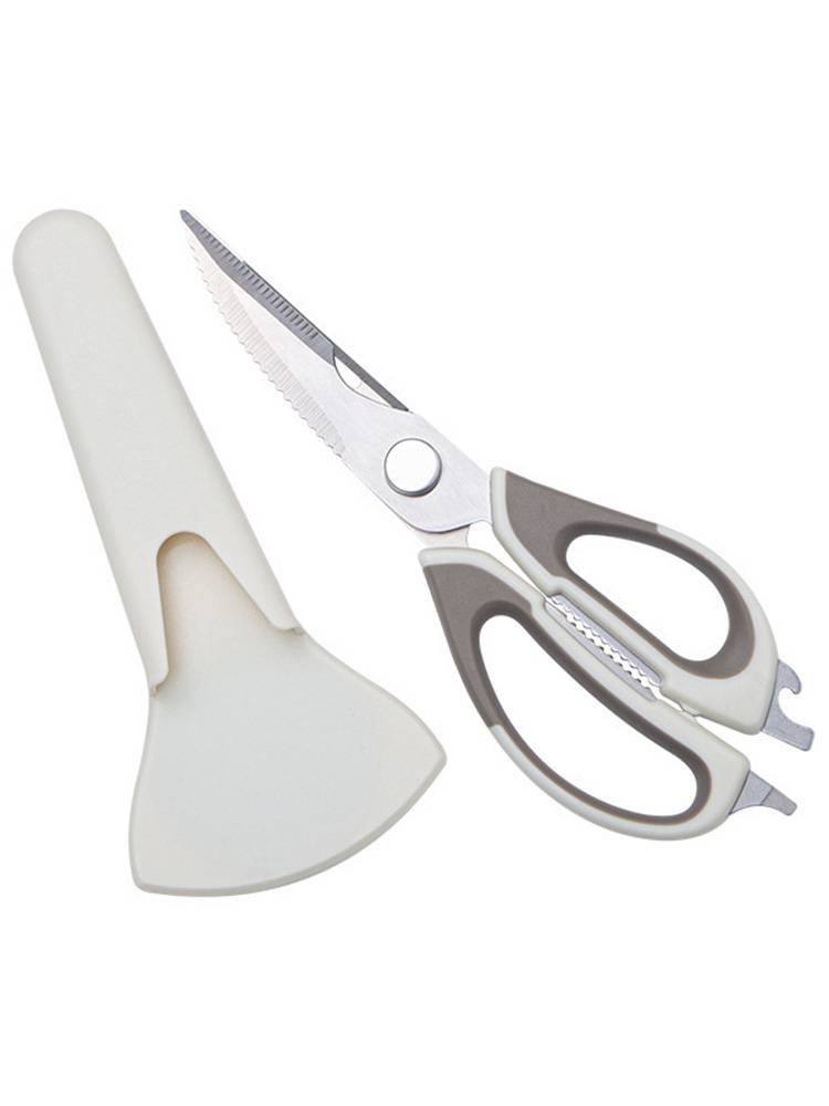 Multifunctional edible scissors stainless steel bone cutting home shears of meat and fish food specialty cutting refrigerator magnetic kitchen