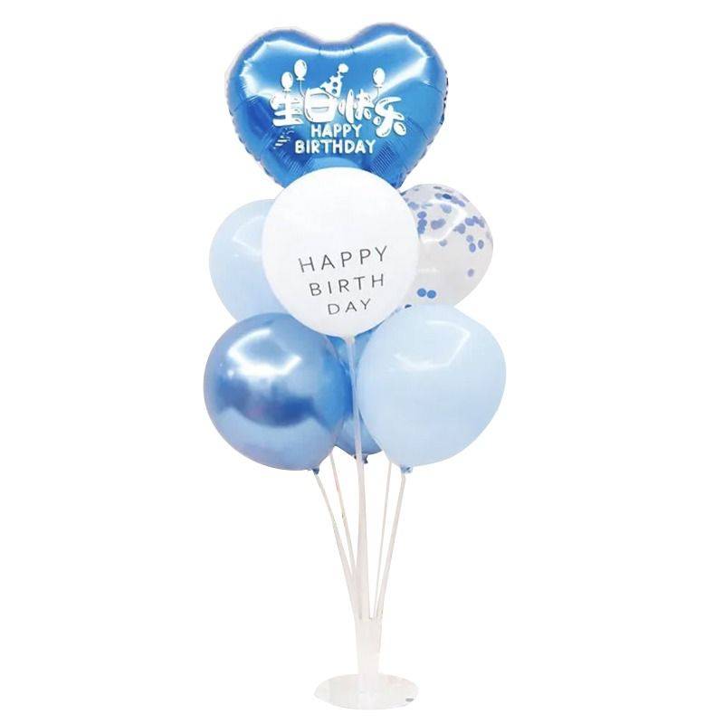 Happy Birthday, Happy Table, Fire Balloon Decoration Men's Baby Baby Birthday Party scene layout atmosphere