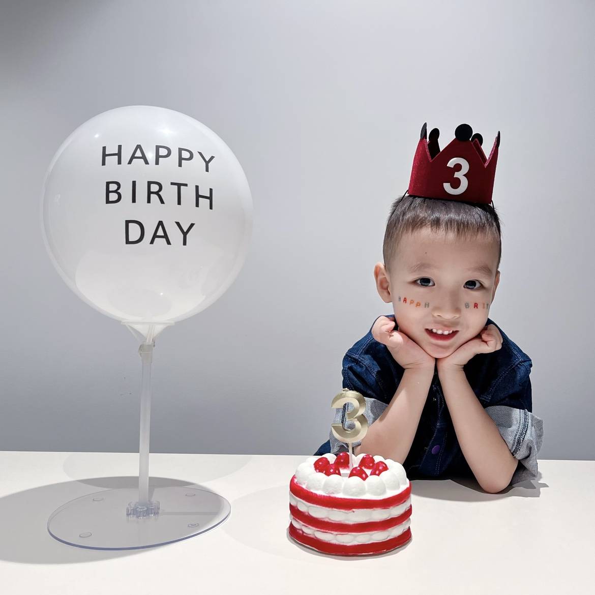 Crown Hat+Balloon+Stent+Digital Candle