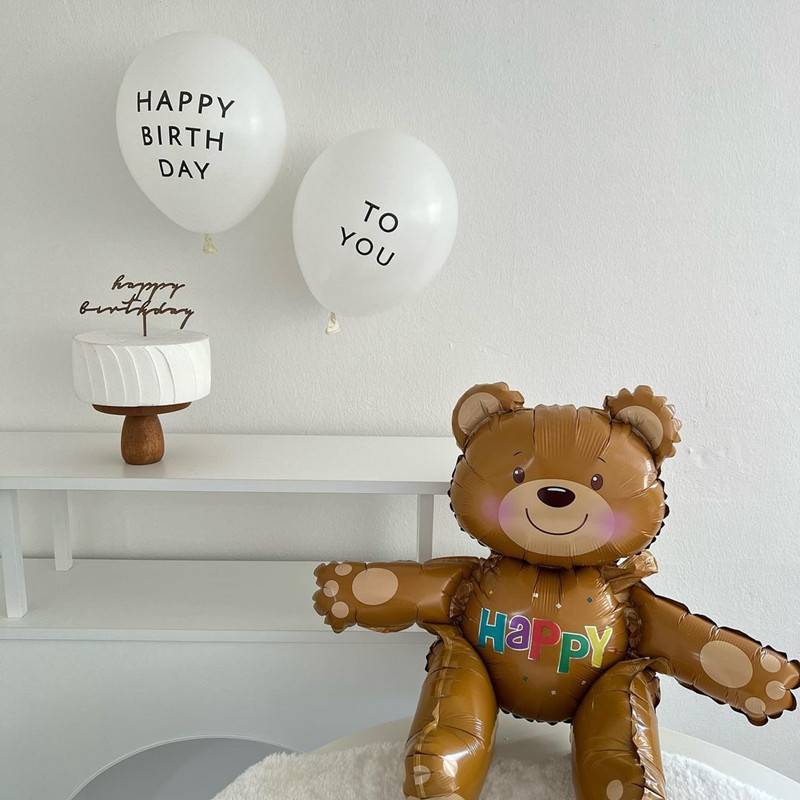 Two balloons+bears (sending dot glue)