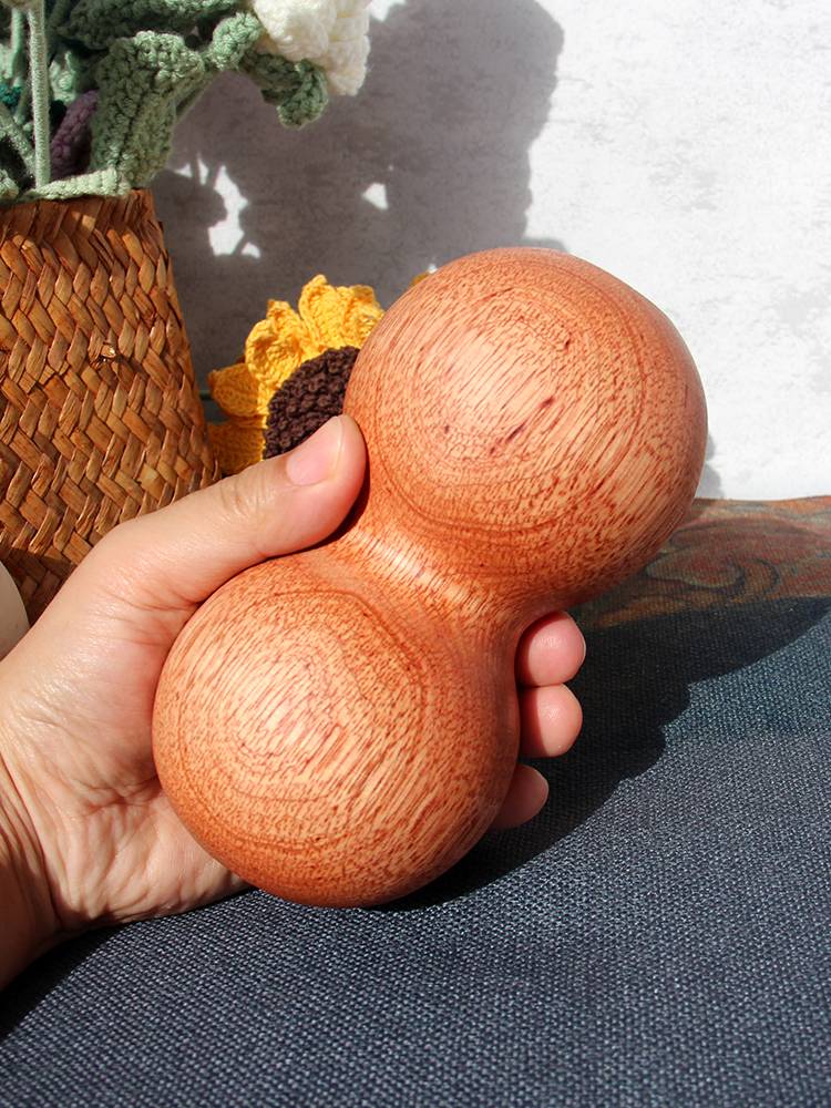 Solid wood fascia shoulder shoulder cervical vertebra muscle relaxation connecting peanut ball soles massage yoga fitness lumbar back meridian membrane ball