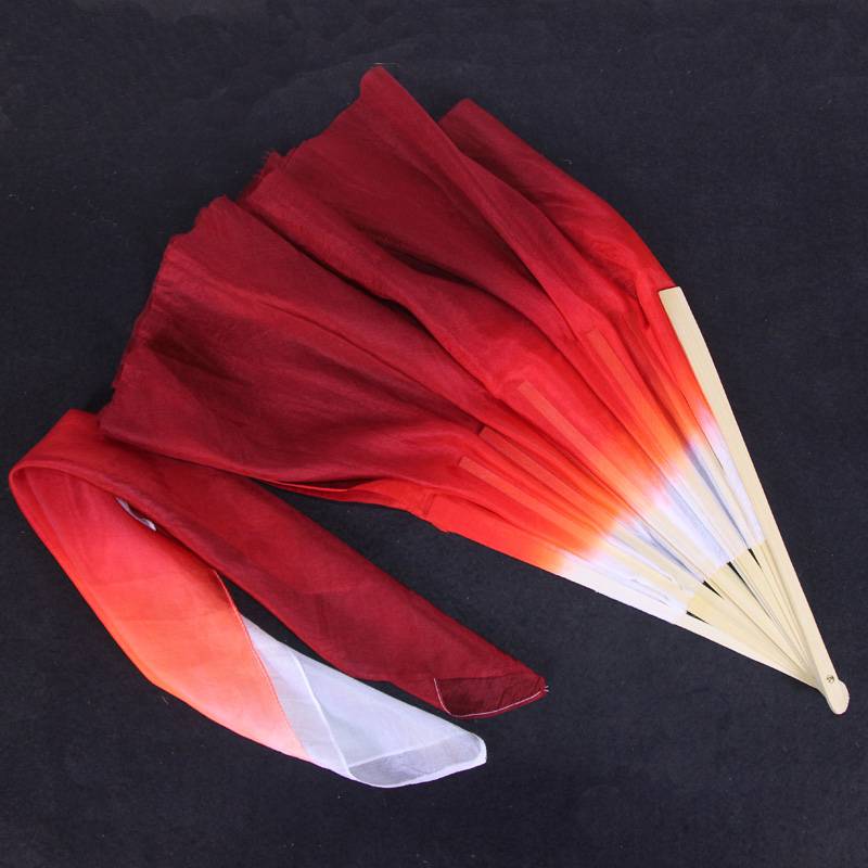 Northeast Folk Ballad Tingting Teacher True Silk Dance Fan Silk Scarf Wanjiang Dancing Fan Wine Raising Dragon King Jiaozhou Yangge