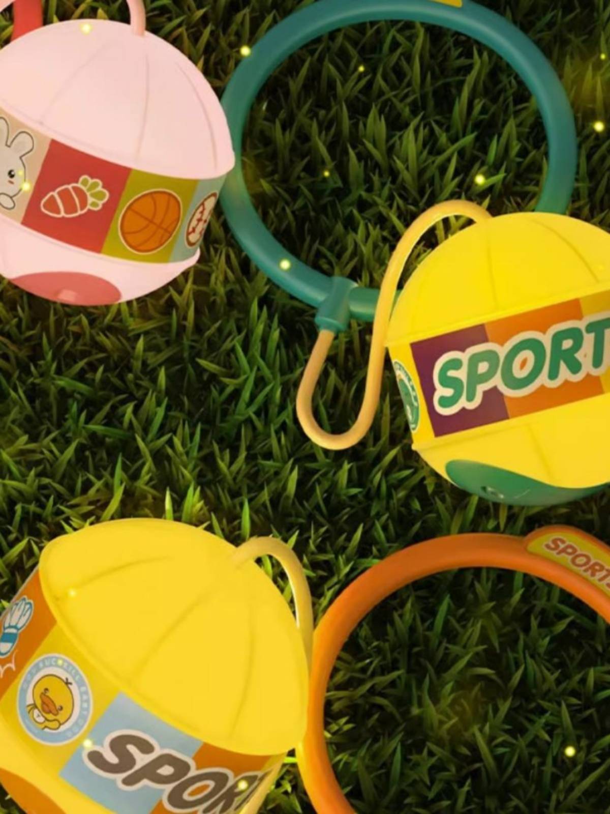Children's toy jumping ball flash, throwing jumping ball light -emitting popcorn foot ring, feet, male girl bouncing sports