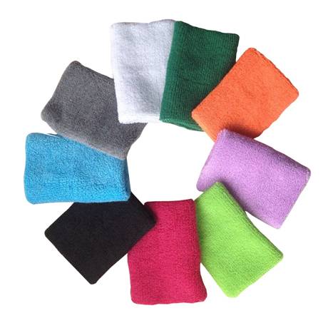 Outdoor sports wrist Whees, sweat -sucking towels, elbow, fitness basketball wristband men and women fashion hand towels