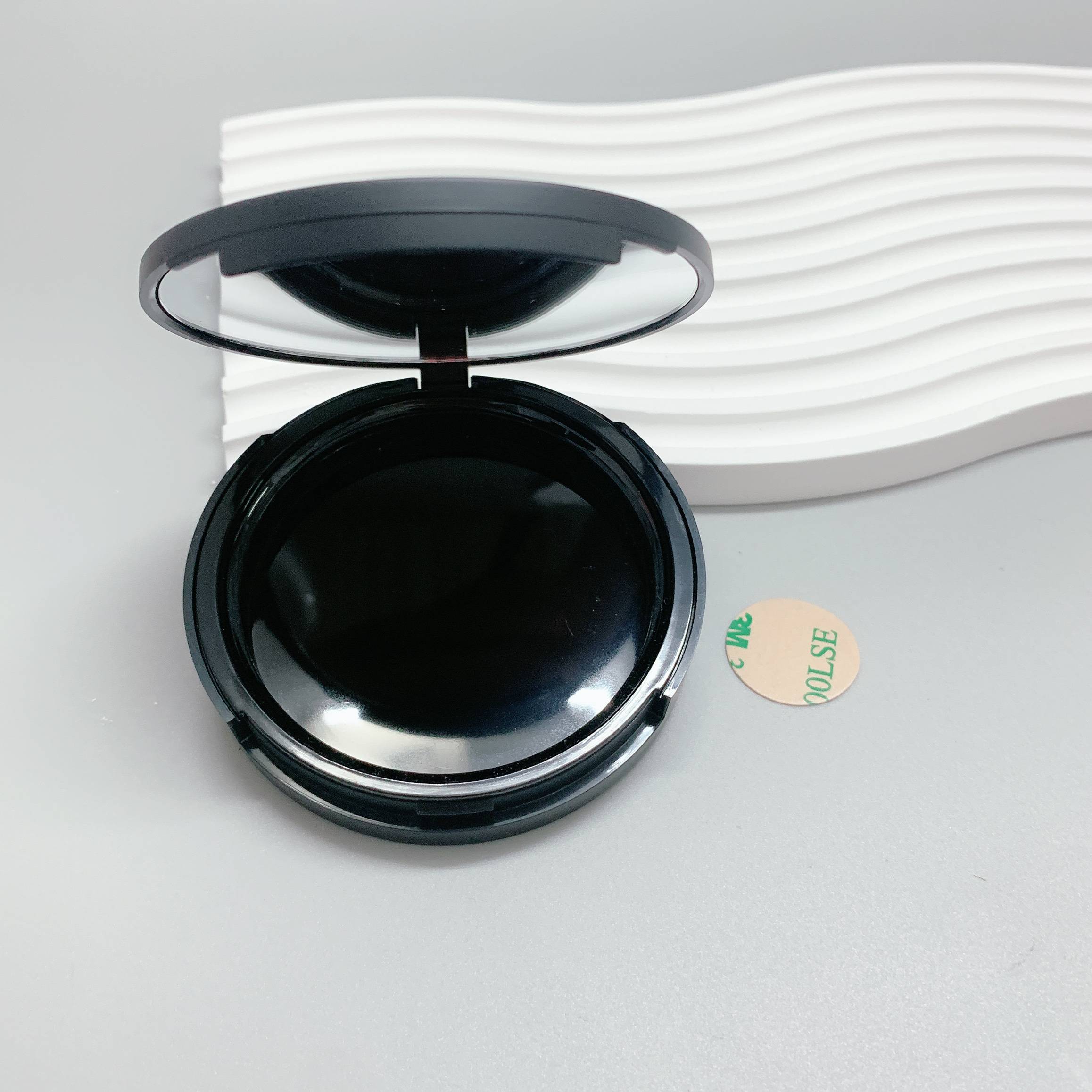 Black single -layer powder empty box+double -sided glue