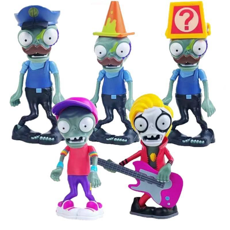 Plants vs. zombie toy single rugby zombie doctorate pirate giant road barrier iron barrel rocket doll