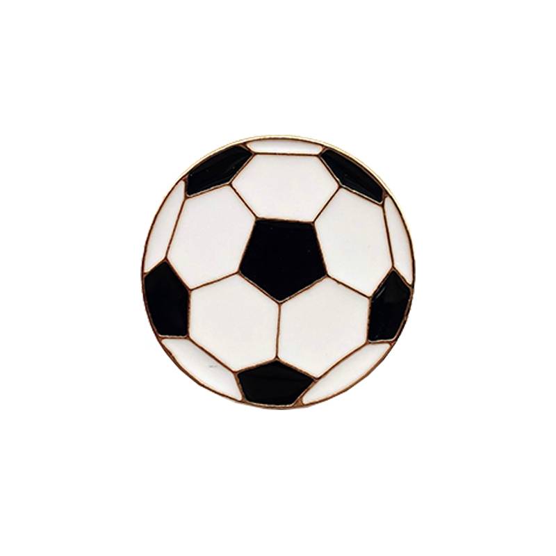 Ball brooch cartoon cute female badminton volleyball table tennis gift men's basketball school bag pendant football