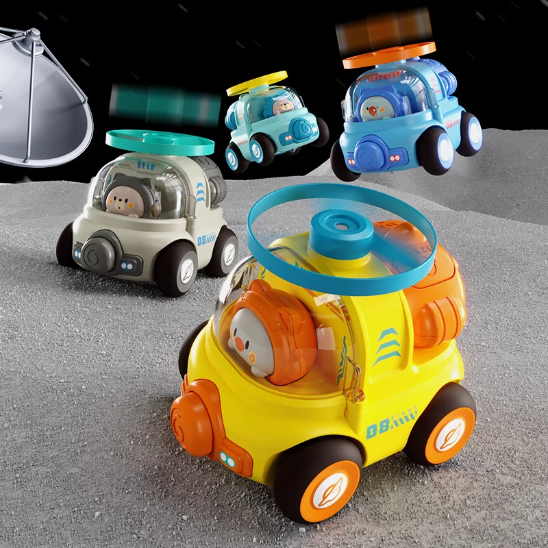 Children's fun inertia car with a whistle can change the face train puzzle interactive pressing dinosaur gear toy car