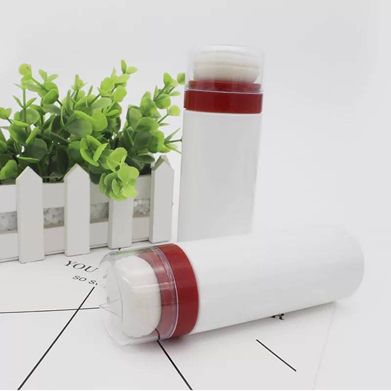 Baby cool body powder puff box automatic powder storage powder powder puff box bottle out of the portable gardenia powder box