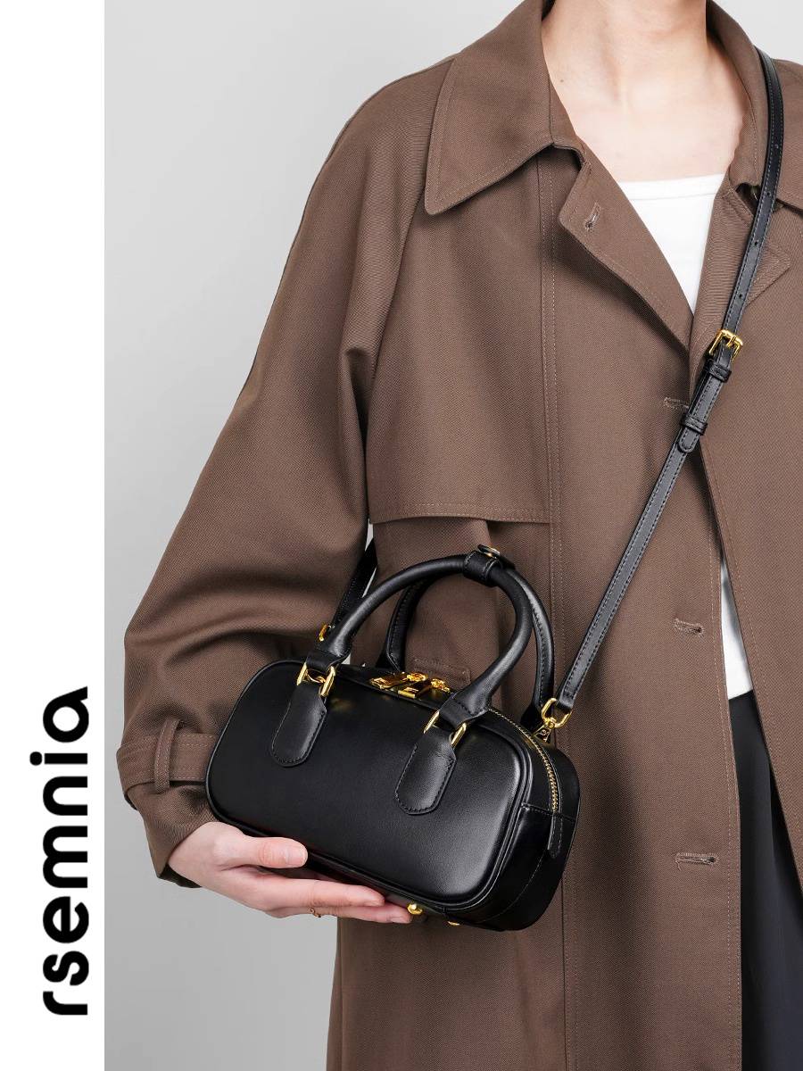 RSEMNIA small bag female 2024 new spring and summer Boston bowling bag crossbody shoulder hand -handed pillow bag