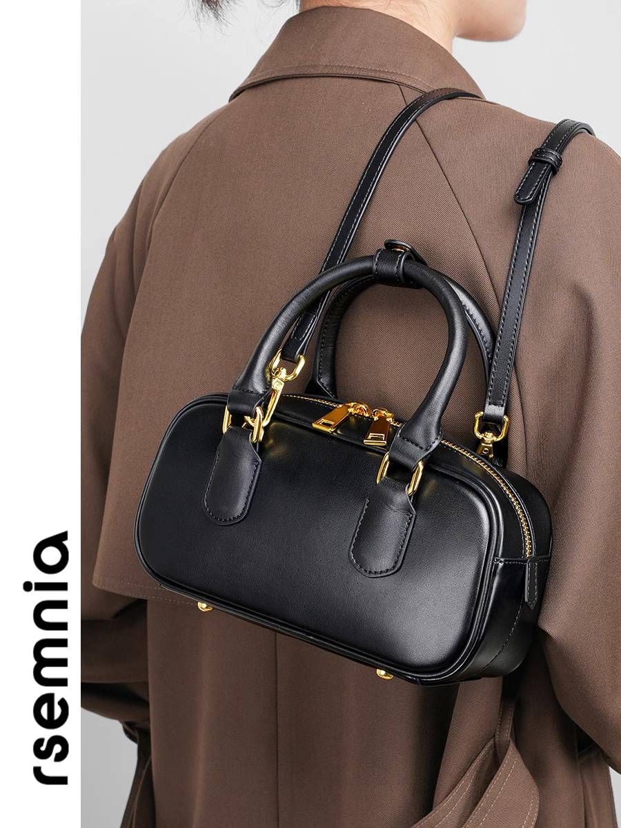 RSEMNIA small bag female 2024 new spring and summer Boston bowling bag crossbody shoulder hand -handed pillow bag