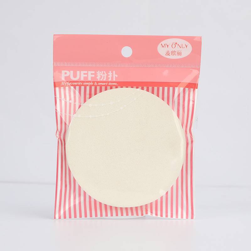 The studio large round wet powder flutter wet wet dual -use sponge washing face, makeup, delicate loose powder air cushion puff