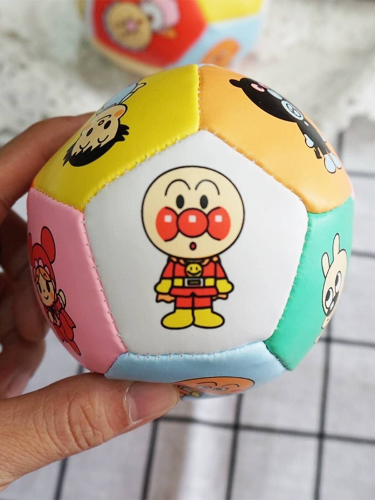 Japanese bread infant children super soft small leather ball baby football safety material training grasp toys