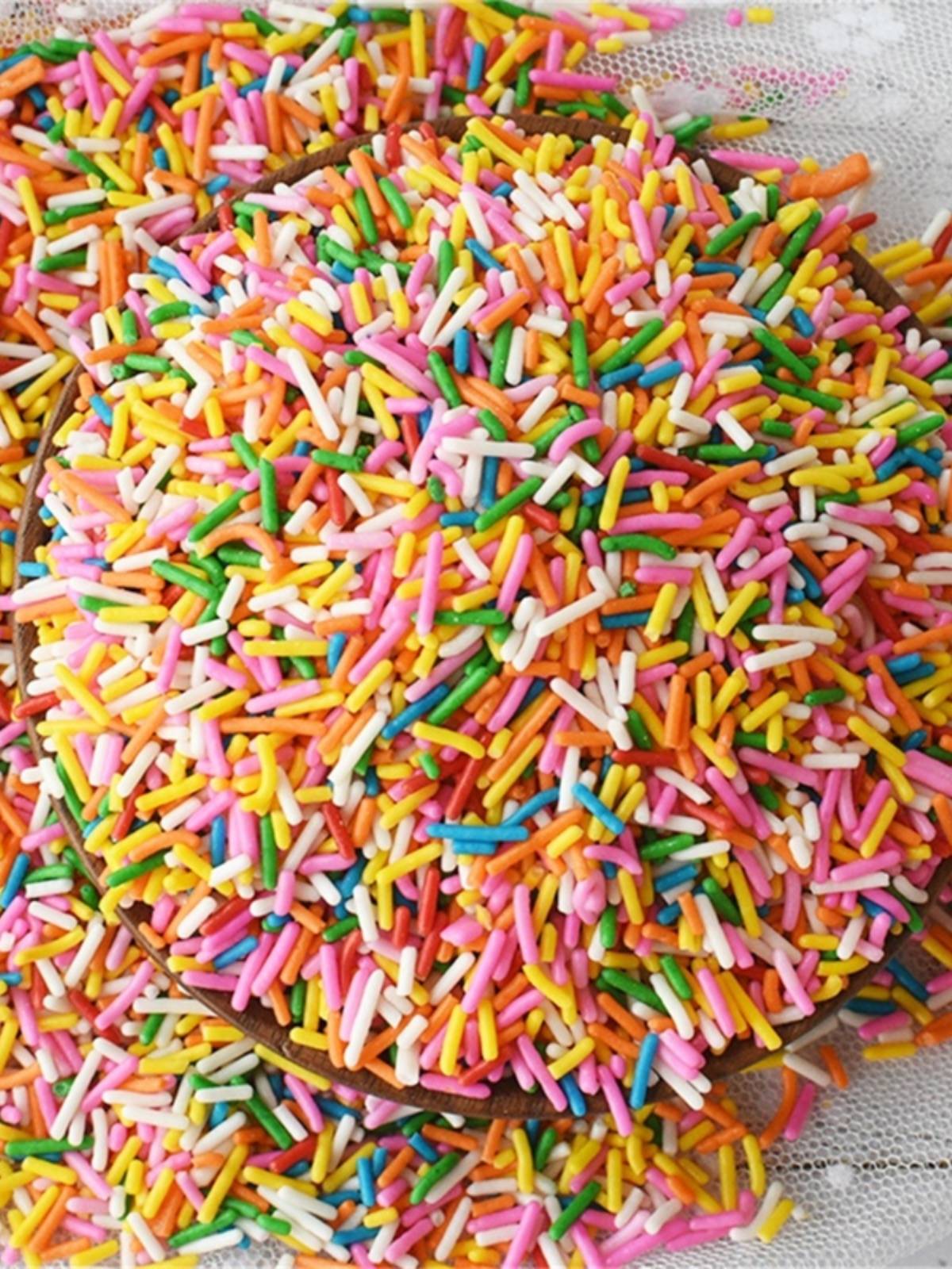 Chocolate color needle chocolate donut color sugar candy beads edible birthday cake decorative ornament