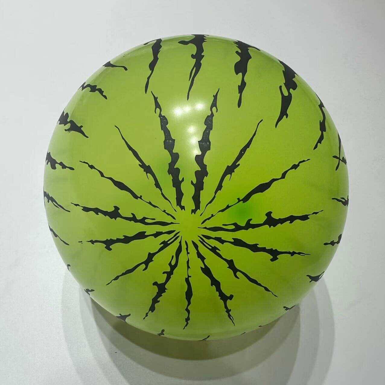 Light green watermelon leather balloon 100+air cylinder+puppet
