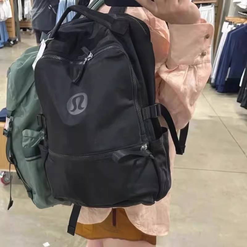 lulu fan New Crew Backpack men's and women's schoolbag Loenm sports yoga fitness backpack