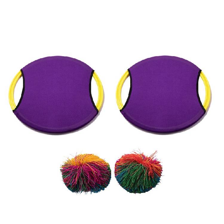 Two balls and two shots (purple)