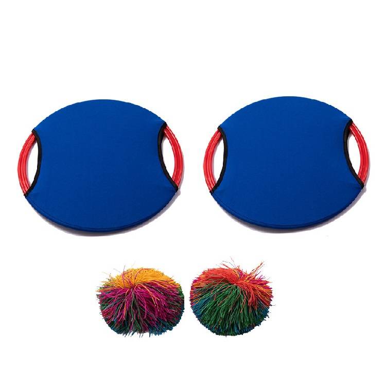 Two balls and two shots (blue)