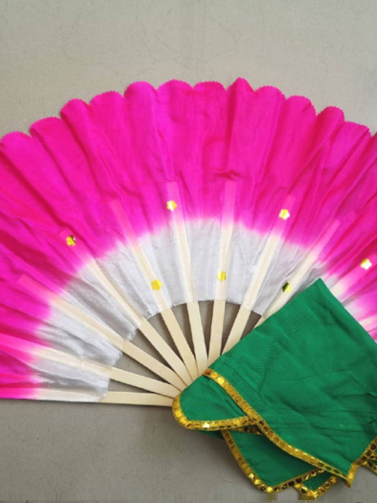 Chinese Dancers Association Flower Drum Lantern Dance Lantern Drum Lantern Dragon Flower Test 7th Level 10 Dance Grade Fan Hand Silk Prop
