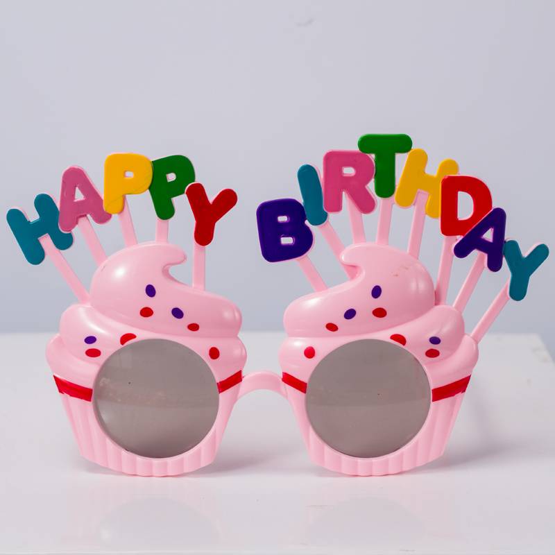 10 pink birthday glasses 10