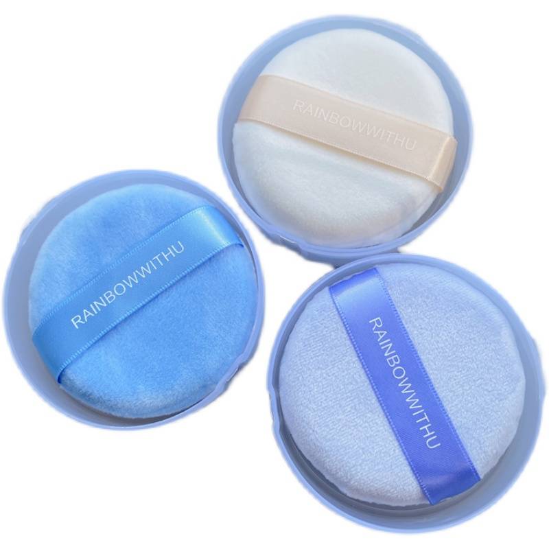 MISS MONEY. FRY POWDER, SOFT AND DRY POWDER, 75MM LARGE, 55MM SMALL, ROUND MADE-UP HONEY POWDER