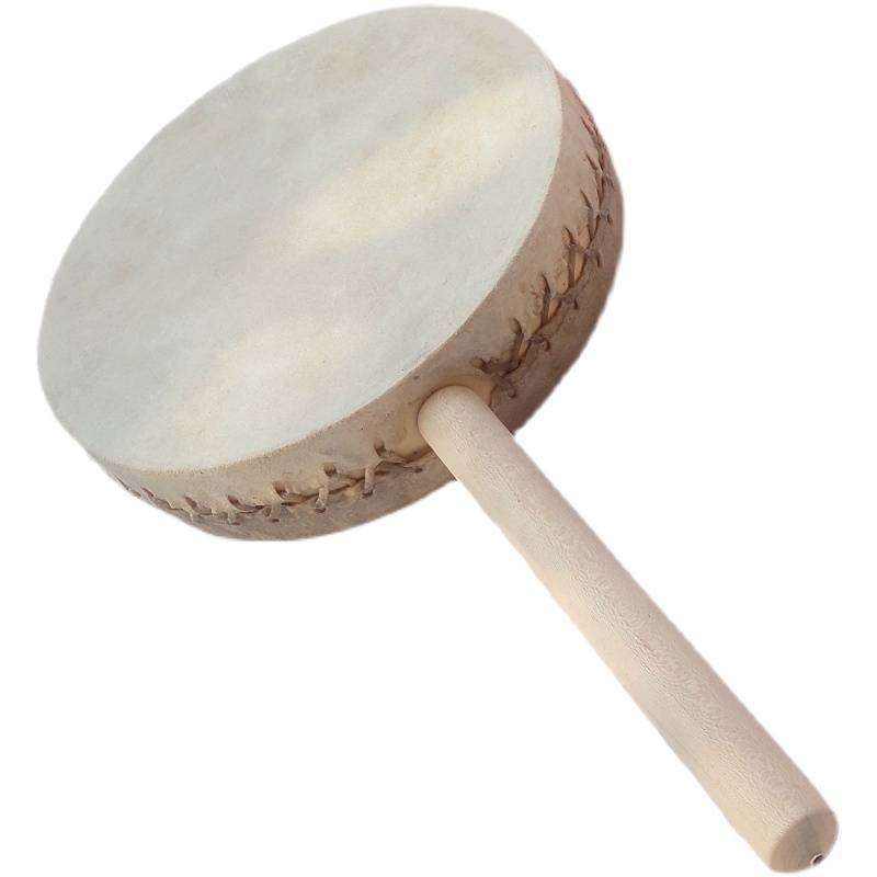 Cowhide Tibetan Reba Drum Pan Sang Performing Proper Performance Proposal Painted Painted Patterns Fan Pass Pass Drum Drum