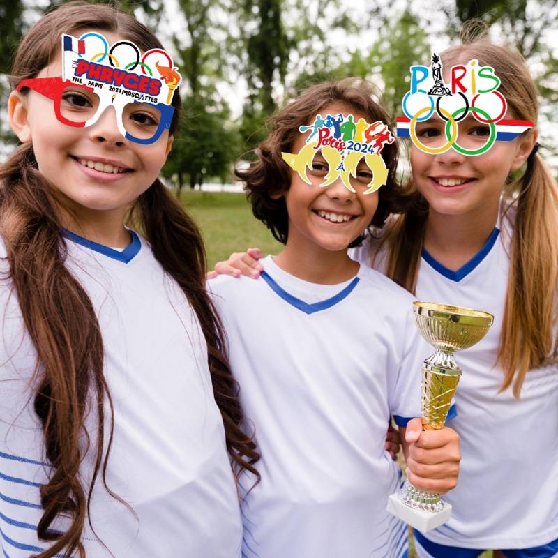 2024 French Paris Austrian Movement Club Decoration Potal Proper Competition Cheerleading cheerful cheering glasses hair hoop