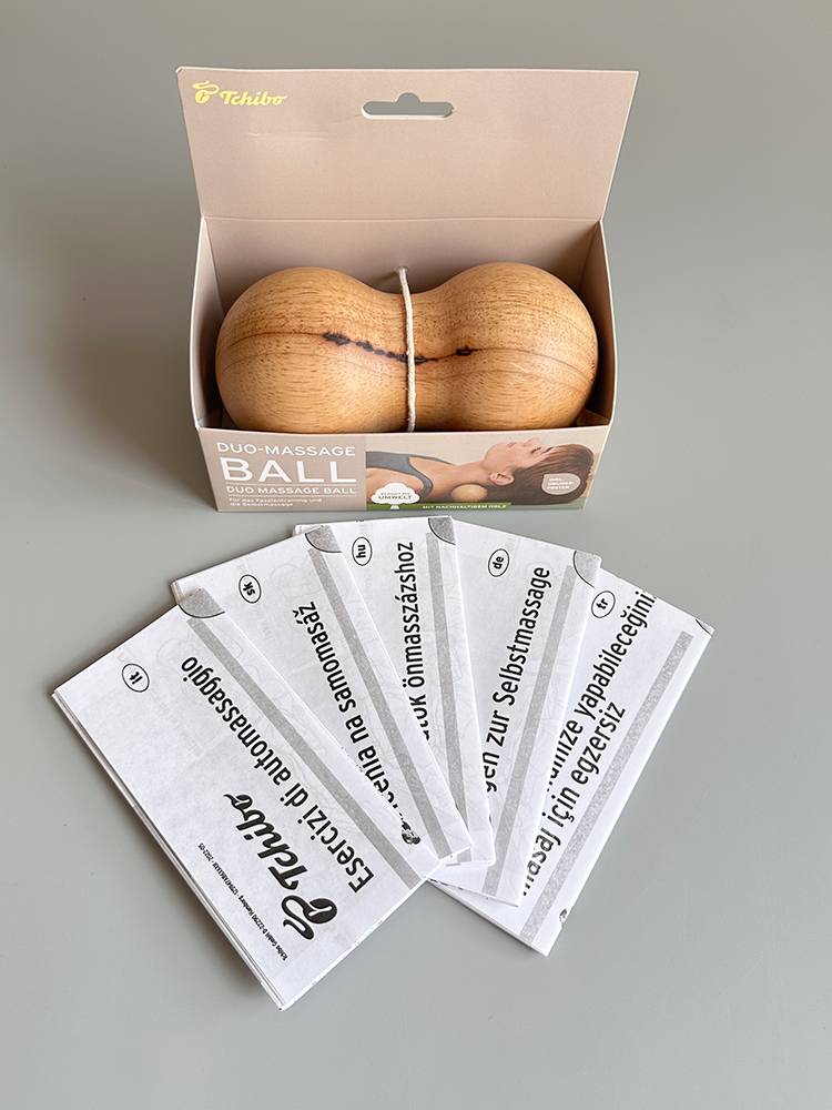 Exit the original single MassageBall pure wood peanut ball to relax muscle yoga massage fascia ball