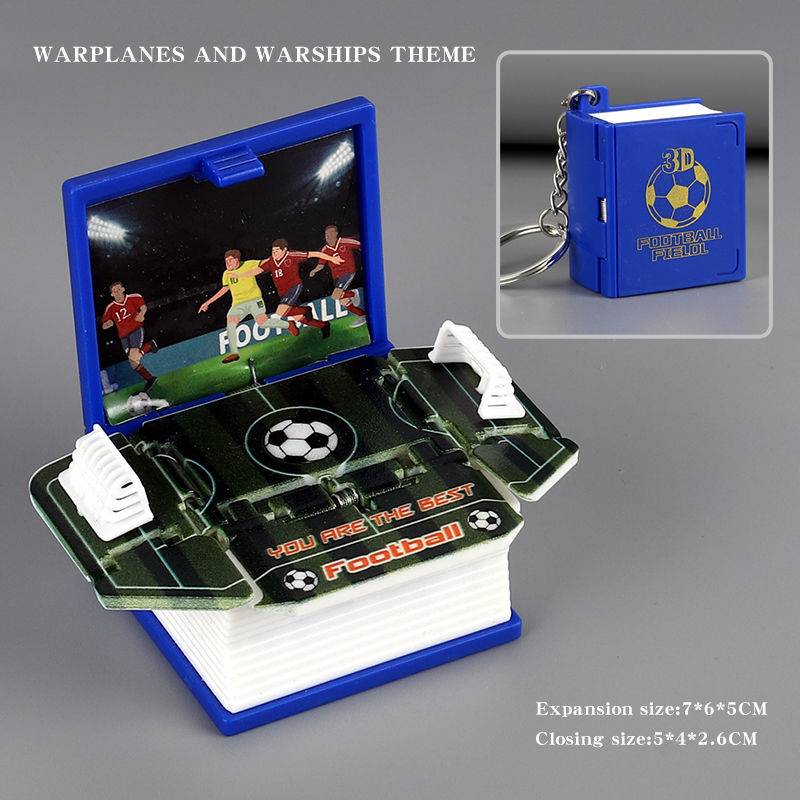 3D three -dimensional book [Football] Blue
