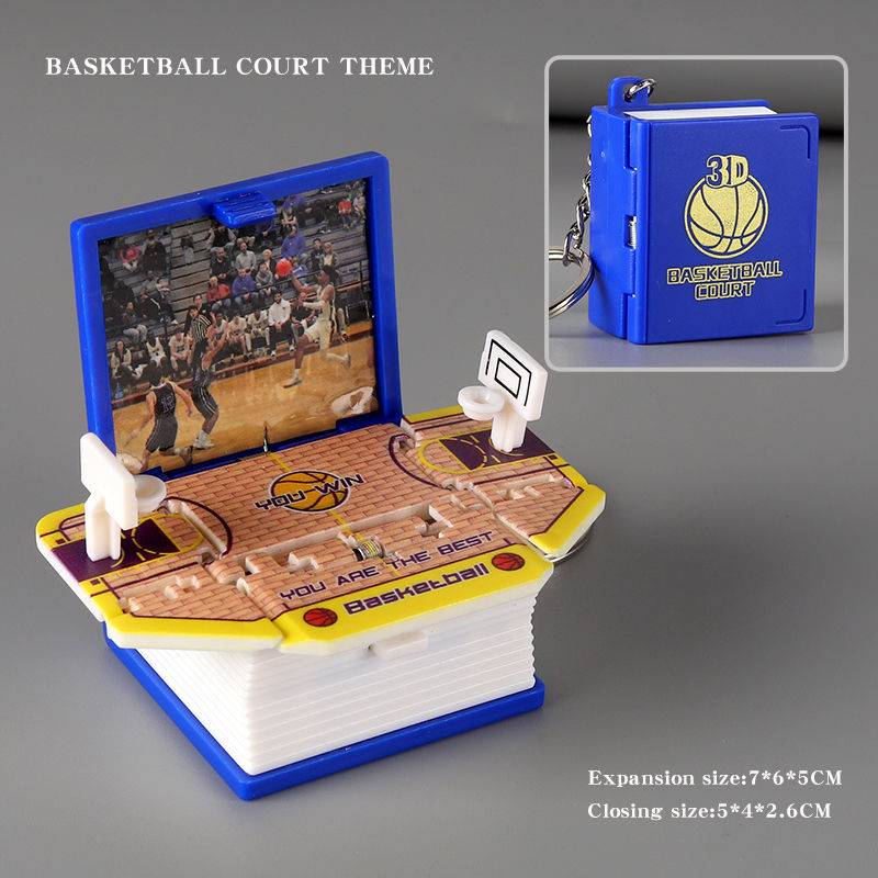 3D three -dimensional book [Basketball Stadium] Blue
