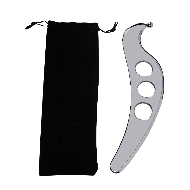 Stainless steel fascia knife self -use loosening muscle tissue meridian relaxation therapy scraping board professional S -shaped film knife