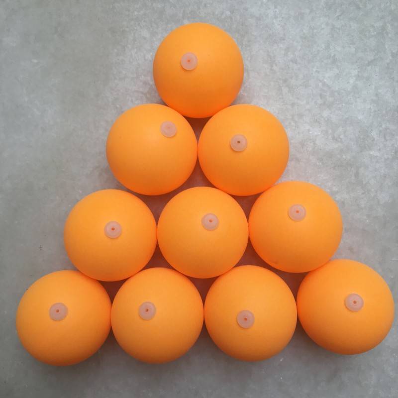 There is a hole table tennis ABS new material punching ball training device special ball training device special with hole practice ball