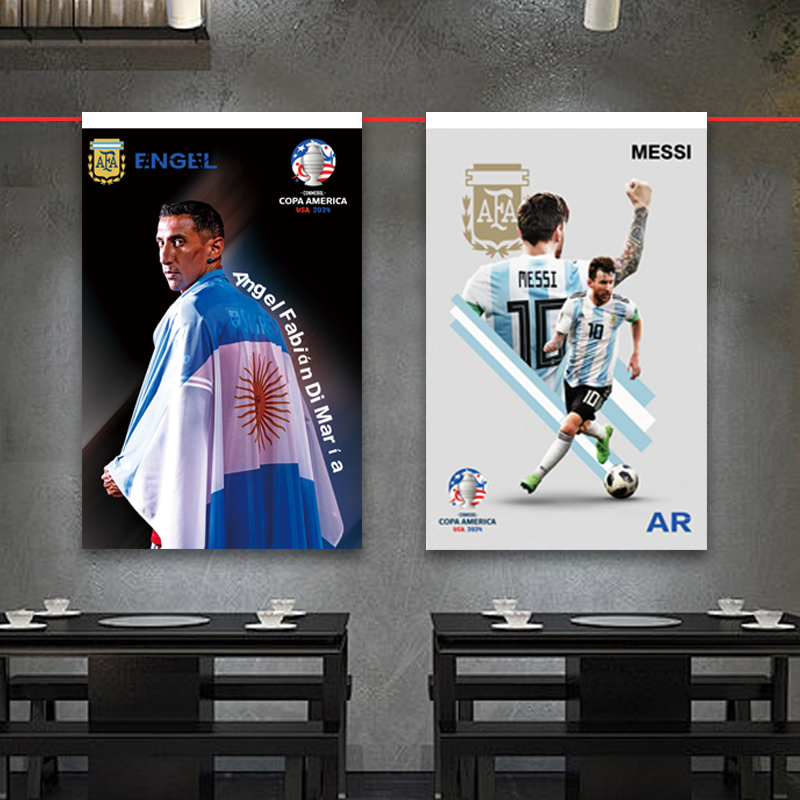 2024 America Cup Bar Restaurant Decoration Flag Promoting Materials Masisidi Maria Mascot Southern Scenery