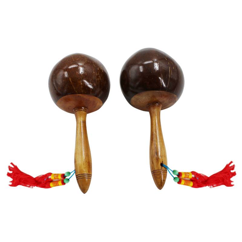 Coconut Shell Sand Hammer Professional Coconut Sand Ball Drum Circle Lounge Music Instrument Performance Performance Sandhalm Coconut Shell Sand Road Prop