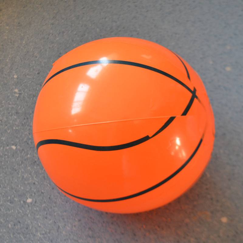 12 -inch inflatable basketball (20cm in diameter)