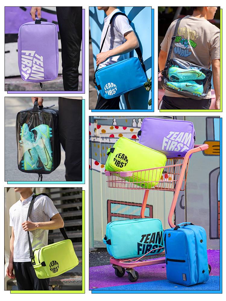 Little Plum Sports Outdoor Equipment Bag Training Fitness Pack Multi -function, Wet Wet separation Football Shoes Storage Bag