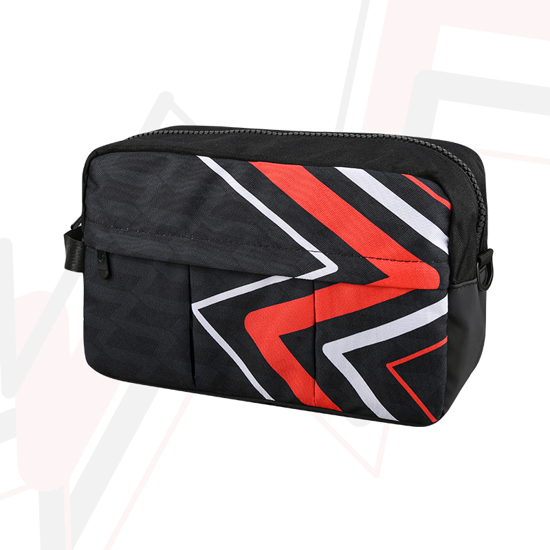 【Piece with shoe bags, black red and white】