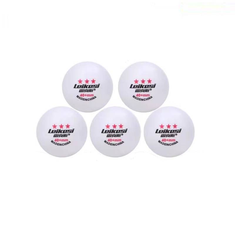 5 white table tennis
