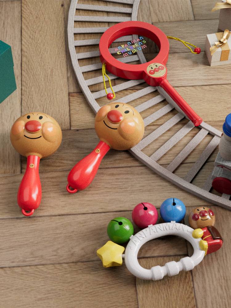 The Bread Man Rings the Bell and Hammer Baby Toys can gnaw and ring the bells to the waves for 0-6-12 months