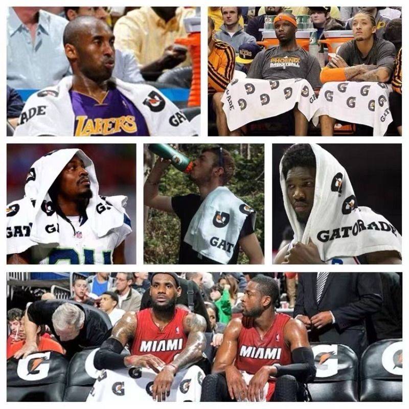 Jiadele NBA same basketball fitness running badminton wipe sweat sports big towel bath towel thick sweat absorption and fast dry