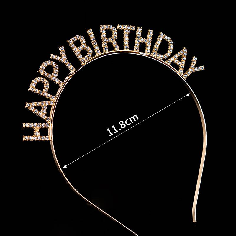 Alloy gold HB hair hoop