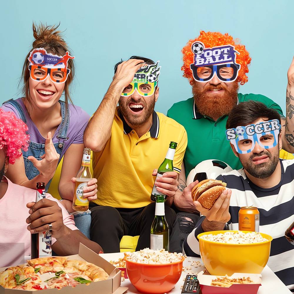 European World Cup Hole Optical Games atmosphere props, kindergarten bar party football festival decorative headdress