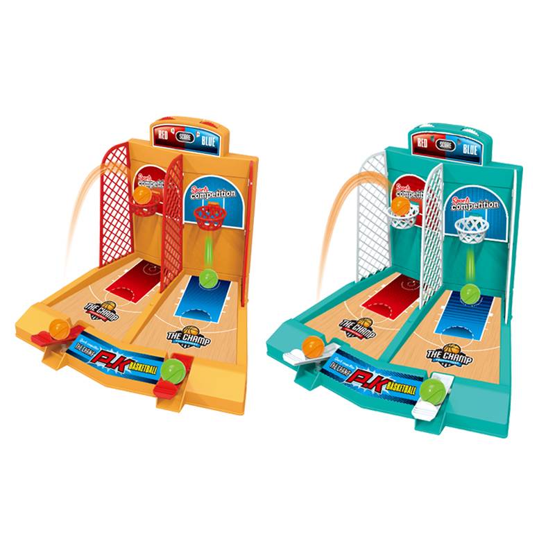 Children's desktop basketball shooting machine double battle version of the finger mini ejection machine football puzzle toy bowling ball