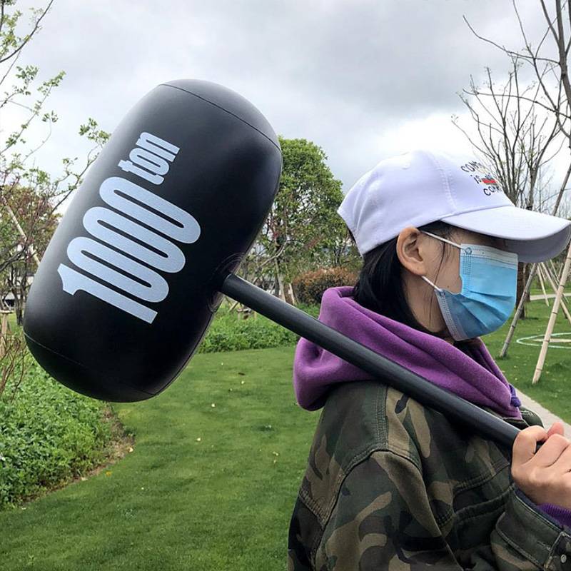 Large balloon inflatable thousand tons hammer blowing hammer punishment of parent -child interactive game toys children knocking thickened